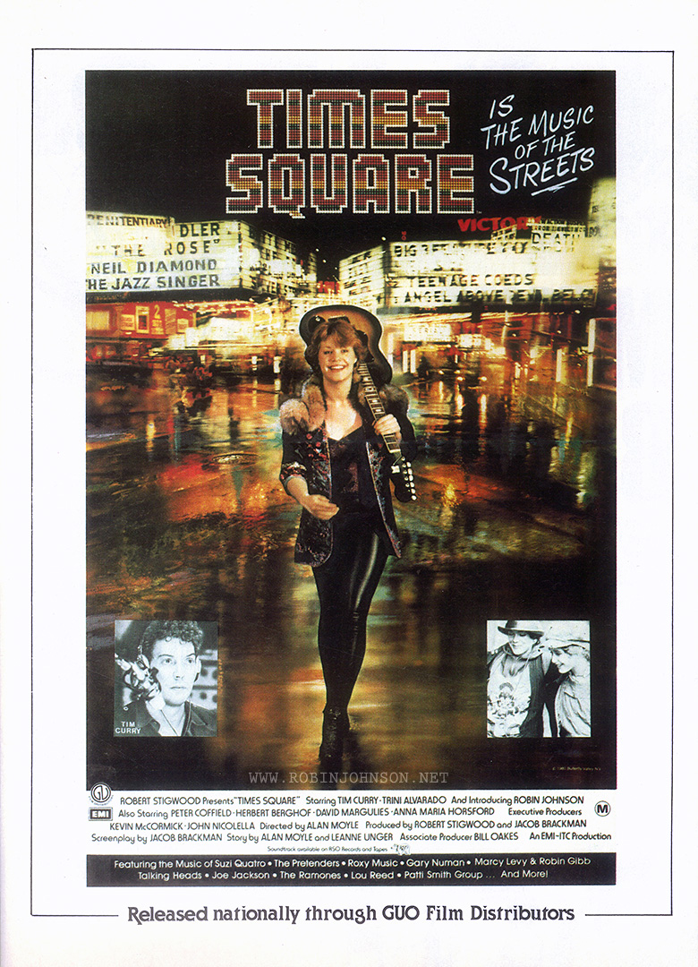 TIMES SQUARE is the Music of the Streets... so sez the UK movie poster